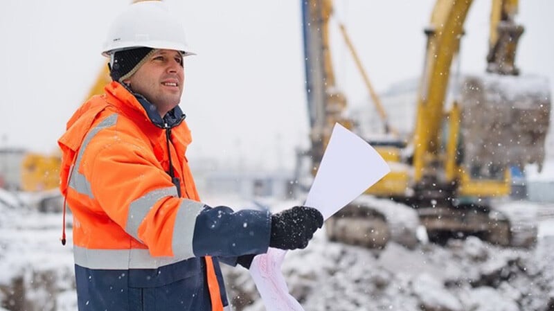 Overtime Combat the Cold Construction Worker