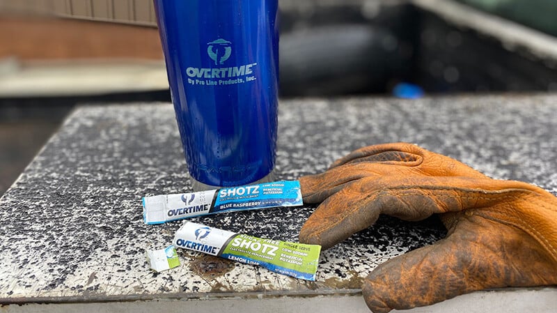 Overtime Electrolytes Gloves and Shotz